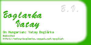 boglarka vatay business card